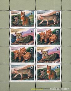Timbres: 12632 MNH TAYIKISTAN 2002 WWF. FELIS CHAUS